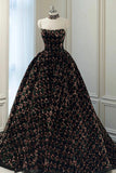 Stylish Sequins Long Prom Dress, A-Line Party Dress HZ0429